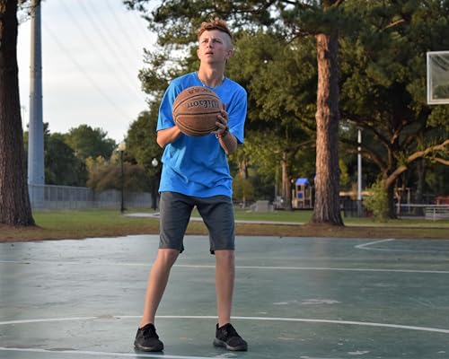 City Threads 100% Cotton Athletic Shorts for Boys Sports Camps School Running Basketball Perfect for Sensitive Skin or SPD Clothing, Charcoal, 53