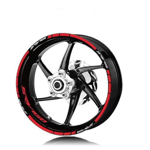 Accessoires Réfléchissants Autocollants Roue Moto Jante SRV850 Bande Style 4