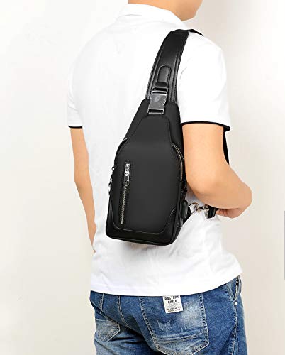 FSD.WG sling Backpack for Men Chest Bag Crossbody Shoulder Bags Travel Bag Waterproof Durable Purse