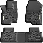 YITAMOTOR Floor Mats Compatible with 2019-2023 Acura RDX, Custom Fit Black TPE Floor Liners 1st & 2nd Row All-Weather Protection