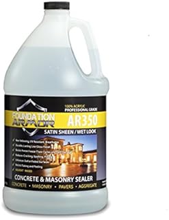 Armor AR350 Wet Look Concrete Sealer and Paver Sealer with Low Gloss Finish (1 GAL)