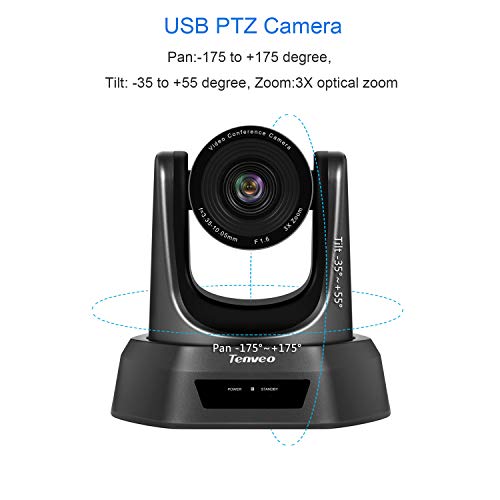 Tenveo Group All-in-One Video Conferencing System, USB PTZ Conference Room Camera (3X Zoom TEVO-VA2000) - Thumbnail 2