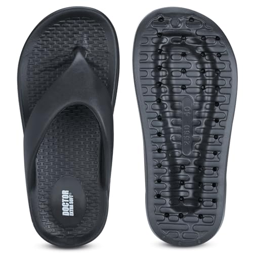 Image of DOCTOR EXTRA SOFT Women's EVA Flip Flop Slippers| Lightweight Comfortable Sandals| Thick Sole Cushion Slip-On, Waterproof Cloud Soft Platform Thong for Summer Beach, Pool & Indoor Outdoor Wear D-557