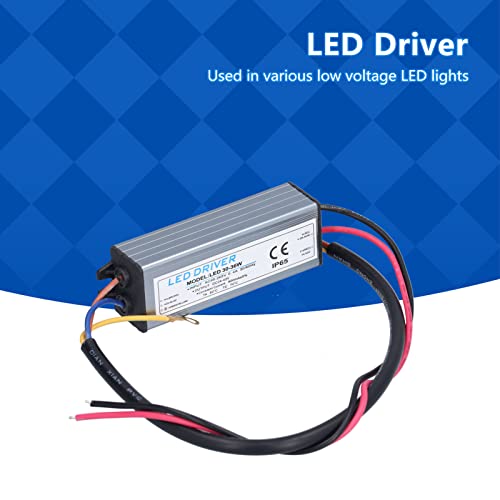 Image of LED Driver Waterproof IP65 Power Supply Transformer Adapter AC 95 to 265V to DC 24 to 42V Low Voltage Output 900mA Power Converter for LED Light(LED Lamp 30-36W)