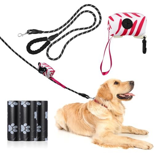 SUPVOX Guinzaglio per Cani in Nylon Spesso Sacchetti per Escrementi da Esterno Fibbia in Metallo Adatto Piccole e Medie Colore Casuale