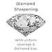 DMT D8F Dia-Sharp Diamond Knife Sharpener, Fine Diamond Sharpening Stone, 8-Inch