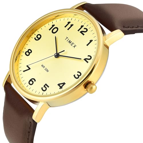 Image of TIMEX Classics Champagne Round Dial Analog Men's Watch - TWTG12203