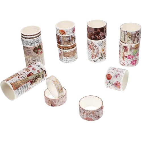 Cintas Washi de Papel Vintage para Decorar Agendas y Bullet Journal