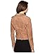 [BLANKNYC] womens Luxury Clothing Cropped Suede Leather Motorcycle Jackets, Comfortable & Stylish Coats, Coffee Bean, Medium