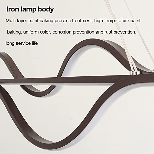 Lampe LED suspendue salon et cuisine, lustre moderne à gradation continue - 3