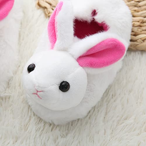 Character Slippers for Girls Childrens Girl Cotton Slippers Cute Stereoscopic Rabbit Warm Toddler 9 Shoe4