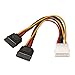 NANOCABLE 10.19.0101-OEM - Cable SATA alimentación MOLEX a 2 SATA, 4pin/M-2xSATA/H, Macho-Hembra,...