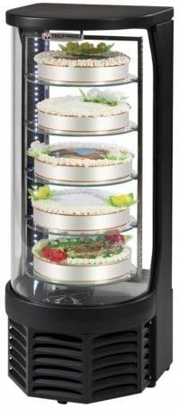 Tecfrigo Goloso Counter Top Display Chilled Display with Black 1090(H)x432(W)x42(D) 100 Litre 5 Shelves -2 Year Parts Warranty Included