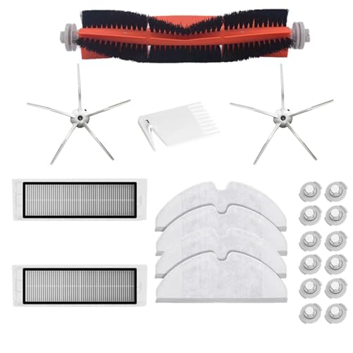 互換性がありますロボロックロボット掃除機 5-in-1 メンテナンスキットに対応: サイドブラシ、フィルター、モップ (S5 S6 MaxV モデル用)(025)