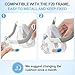 Replacement Full Face Cushions for Airfit F20 & Airtouch F20, 3-in-1 Design with Silicone, Sponge & Fabric, Cozy Touch and Leak-Free Seal, Uniquely CPAP Supplies by MEDICOLOR, 2 Pack, Small