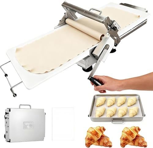 Adjustable Rolling Pin Set with Foldable Design & Board - Perfect for Pizza, Croissants, Pastries, and Fondant - Manual Kitchen Tool for Precise Dough Thickness
