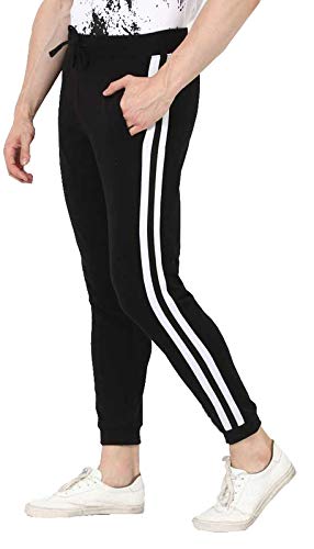 Image of Reoutlook Men's Solid Hosiery Rib Jogger /Track Pant's /Pajamas /Lower