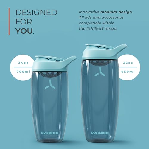 Promixx Pursuit Protein Shaker Bottle (24 oz) – Silent No-Ball Mixer, Leak-Proof Lid, BPA/BPS & Phthalate-Free ECOZEN – Easy-Clean Shaker Cup for Protein Shakes, Pre & Post-Workout Smoothies by Promixx - Image 6