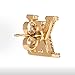 Minimalist Crystal Letter Earrings, Gold-Plated Initial Studs, Daily Wear Fashion Accessories