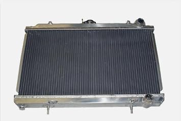 suntonmoto ALUMINUM RADIATOR FOR 1995-1998 NISSAN 240SX S14 KA24DE I4 1996 1997 2ROW