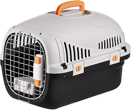 Wnicek ペットキャリー 猫 キャリーケース ペットキャリーケース 中型犬 大型犬 小型犬 猫 キャリーケース 取っ手付き 大容量 通気性 軽量 広めに設計 で動きやすく 猫用 小型犬 旅行 通院 車 室内用 災害避難用 旅行用のポータブル子犬キャリー