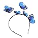 Produktbild carol -1 Schmetterlings Stirnband Mädchen Hochzeit Party Stirnband Exquisit Schmetterling Haarband Cocktail Tee Party Damen Fasching Kostüm Accessoires Party Stirnband für Frauen Mädchen Schmetterling