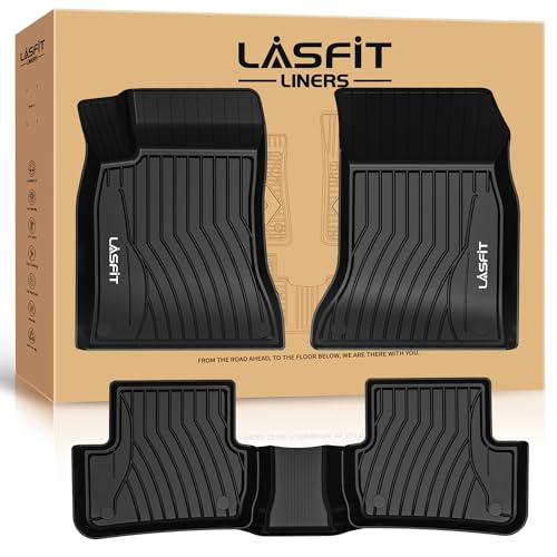 Image of LASFIT Floor Mats for Mercedes Benz GLA 2015-2020 & CLA 2014-2019 250 /45 | All Weather TPE Non-Slip Easy to Wash, 1st & 2nd Row Car Mats
