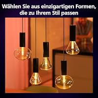 Philips Hue Lightguide smarte Lampe, Edison Form, ST70, weißes und farbiges Licht, Bluetooth kompatibel, Sprachsteuerung mit Alexa, Apple Home und Google Assistant – Ansicht 3
