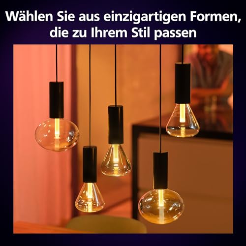 Philips Hue Lightguide smarte Lampe, Edison Form, ST70, weißes und farbiges Licht, Bluetooth kompatibel, Sprachsteuerung mit Alexa, Apple Home und Google Assistant 5