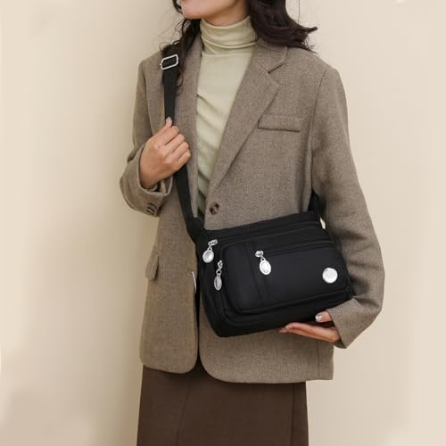 Image of PALAY Women Shoulder Handbag Roomy Multiple Pockets Bag Ladies Crossbody Purse Fashion Tote Top Handle Satchel