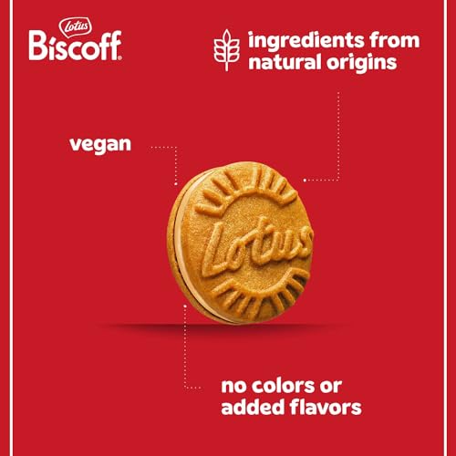 Lotus Biscoff Sandwich Cookies, Biscoff Cream, 15 Cookies per pack, 5.29 Ounce (Pack of 9)