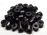 Aluminum Spacer Black 3/4' OD x 5/16' ID x Choose Your Length, Round Spacer Unthreaded Standoff Bushing Plain Finish, Fits Screws Bolts 5/16' or M8 by Metal Spacers Online (3/4' Length, 10 Pack)