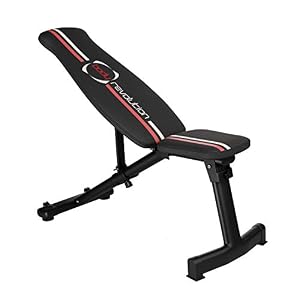 Body Revolution Instelbare halterbank met 6 standen, work-outuitrusting, schuine en platte instelling, krachttraining, multi-fitness homegym, platte bank