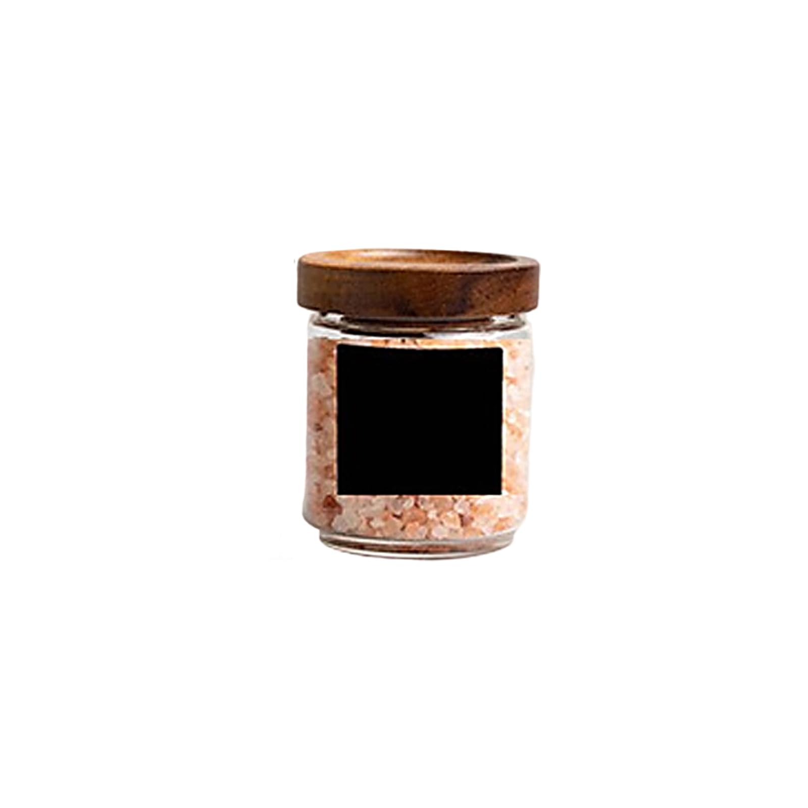ZEPFJHE Transparency Glass Jar with Acacias Wood Cap Storage Canister for Storing Snacks and Baking Ingredients Kitchen Storage Containers