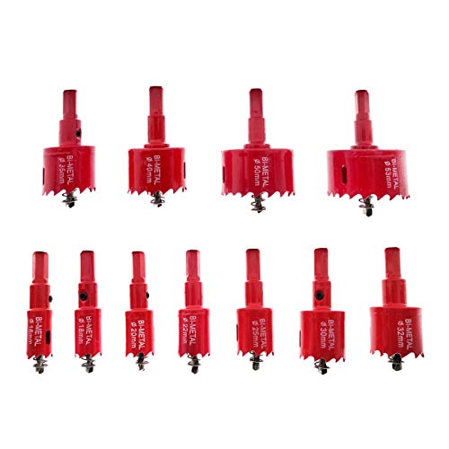 Jashtool Hole Saw Sets HSS Hole Cutting Kit for Wood PVC Board Plastic Plate Thin Metal Board