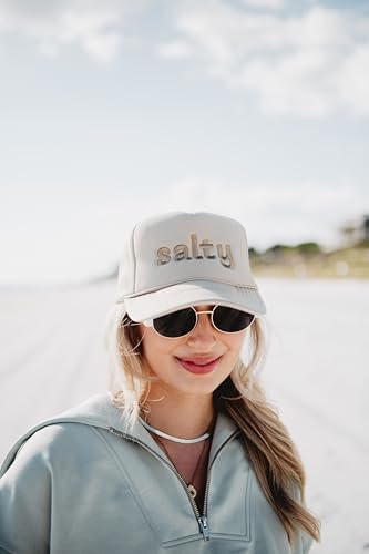 Image of KATYDID Salty Foam Trucker Hat - Adjustable Trucker Hat with Mesh Netting - Fully Embroidered Trucker Hat for Women