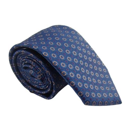 Gravata Azul Bolinhas Fatto A Mano 1200 Fios Microseda