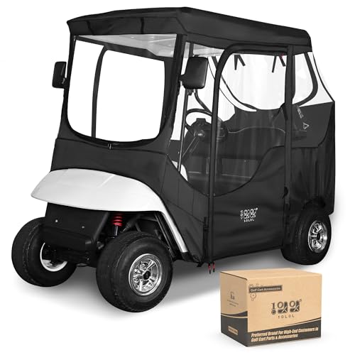 10L0L 2 Passenger Golf Cart Driving Enclosure for EZGO TXT