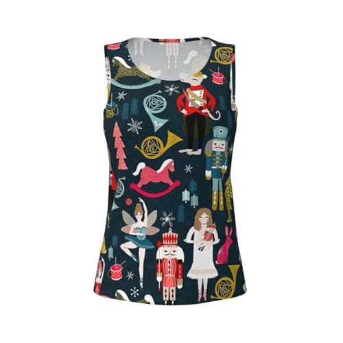 Camiseta sin mangas con espalda cruzada de cascanueces chaleco para mujer 5