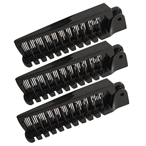 KESYOO 3個便利な折りたたみヘアブラシ 防静電気 ダブルヘッド ポケット 旅行用 家用 曜黒 男女兼用 子供向け