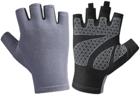 THE WHITE SHOP Gloves, Fingerless Fishing Pair in Grey