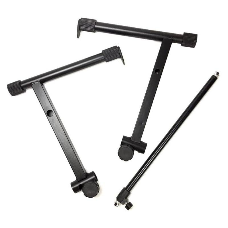 Werkzeugzubehör Einstellbare schwarze Erhöhung der elektronischen Klavierregal -Ständer Tastaturhaltungshalter (Color : Black)