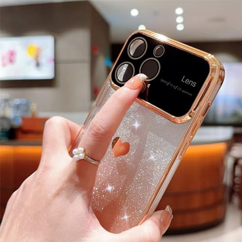 Protection objectif pour iPhone 11 via une coque souple dégradé paillettes