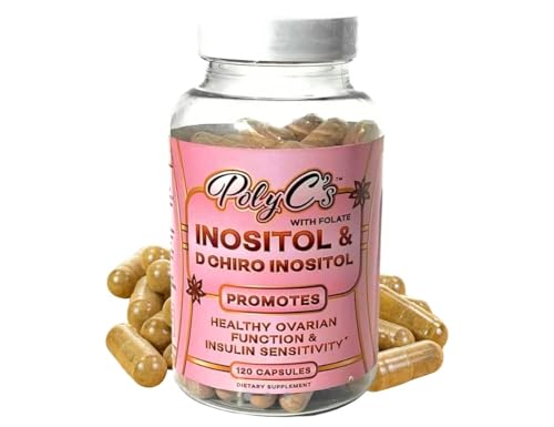 POLYC'S Myo-Inositol & D-Chiro Inositol PCOS Supplement for Women 120 Capsules – Hormonal