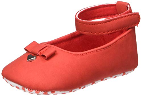 Brums Scarpina Bebe con Cuore Calzini, Rosso