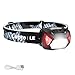 Lepro Linterna Frontal LED Recargable 2000lux, Linterna Cabeza USB Recargable D500, 6 Modos de Luz con Luz Rojo, Impermeable IPX4, Luz Frontal Cabeza para Correr, Camping, Excursión, Pesca