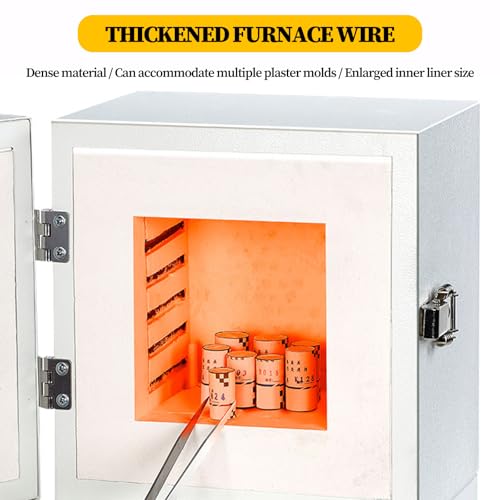 Horno eléctrico para cerámica de 0 a 1150 °C que evita fallos en el acristalamiento 5