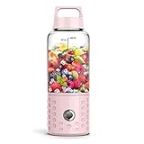 Sicherer und vielseitiger, tragbarer Mixer: Verwenden Sie nur Babynahrungsqualität, BPA-frei, perfekt für Shake und Smoothies, Protein-Shaker, Salatdressings usw.