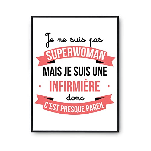 Poster Infirmière Humour Idée Cadeau Idéale pour Remerciement et Diplôme de Soignant