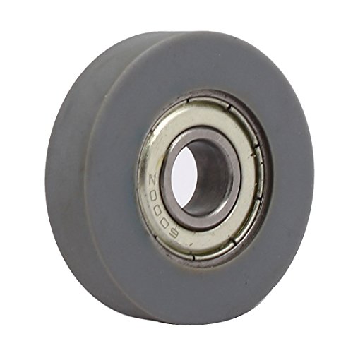 Aexit 10mm x Material handling 40mm x 10mm PU Roller Bearing Pulley Sliding Converyor Wheel Model:14as377qo48